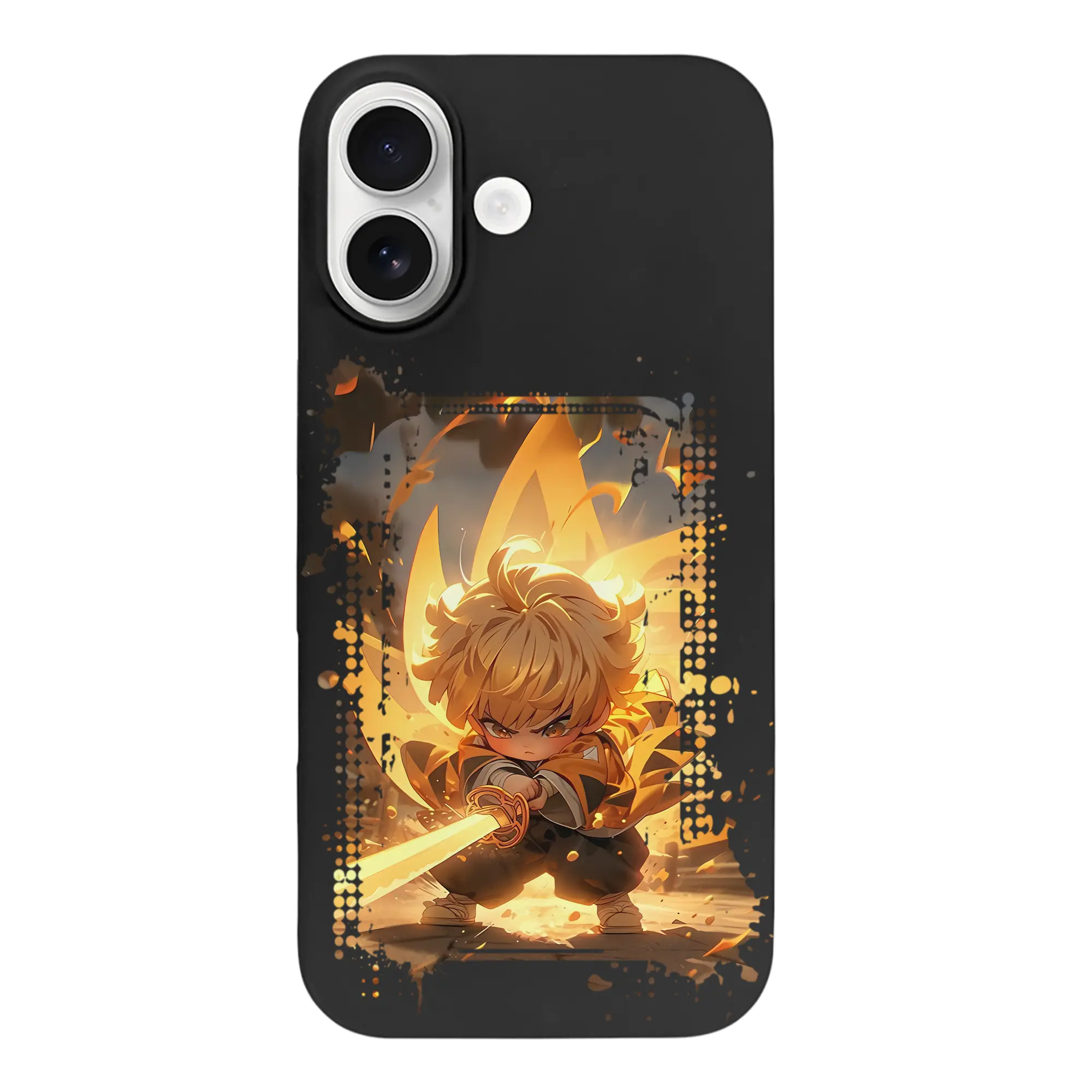 鬼滅の刃 グッズ,我妻 善逸 - iPhone 17 シリーズ シリコンケース 薄型 耐衝撃 指紋防止 ソフトタッチカバー 精密フィット 傷防止 保護ケース iPhone 17/17 Air/17 Pro/17 Pro Max 対応